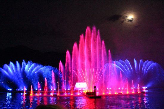 Light show on the Lake