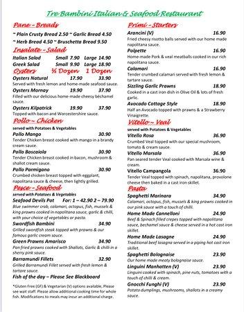 Tre Bambini Italian & Seafood Restaurant