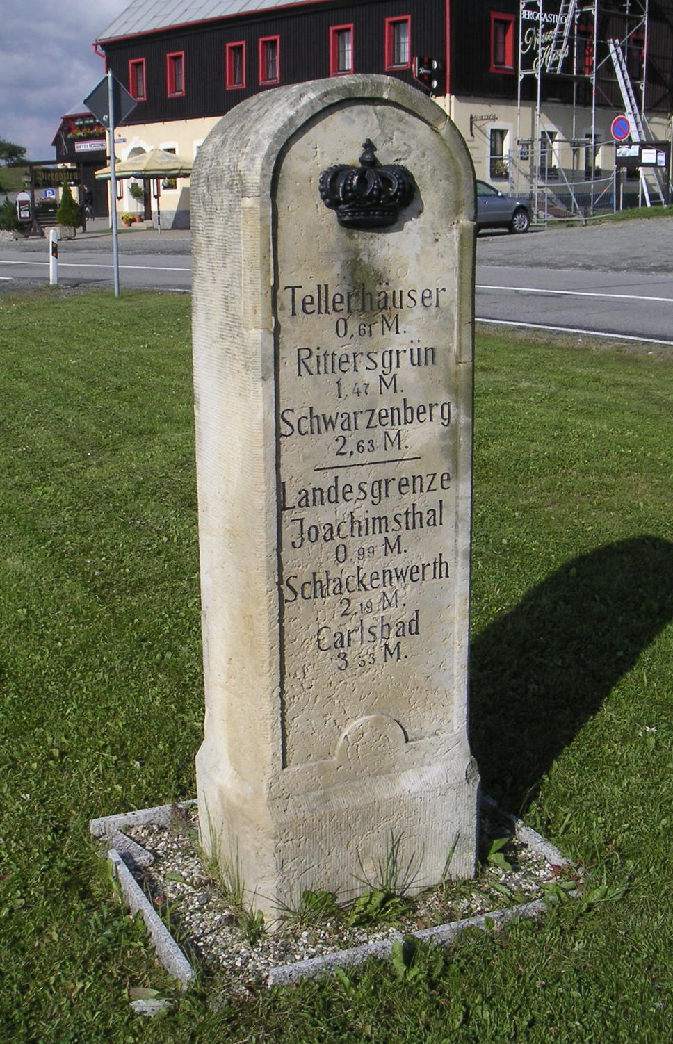 Kgl.-sachs. Postmeilenstein Oberwiesenthal